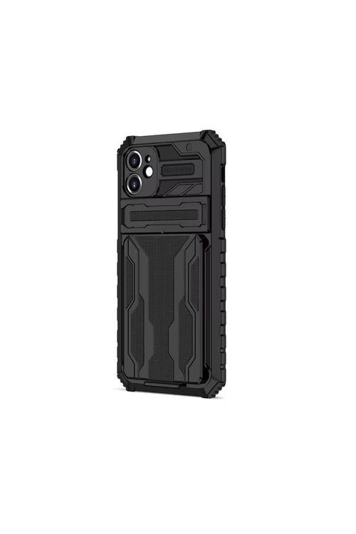 iPhone 11 Case with Camera Protector, Stand, and Card Holder, Armor